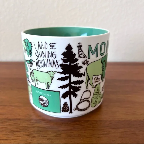 2021 Starbucks Montana 14 oz Coffee Mug Been There Rocky Mountains - Picture 3 of 7